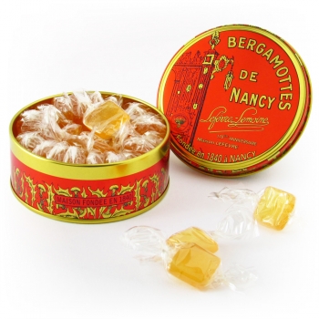 Nos petites boîtes rondes de Bergamottes de Nancy