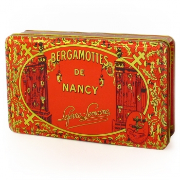 Nos boîtes "Prestige" de Bergamottes de Nancy. Poids : 1 kg